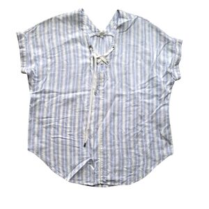 Rails stripped Rayon linen Blouse Medium